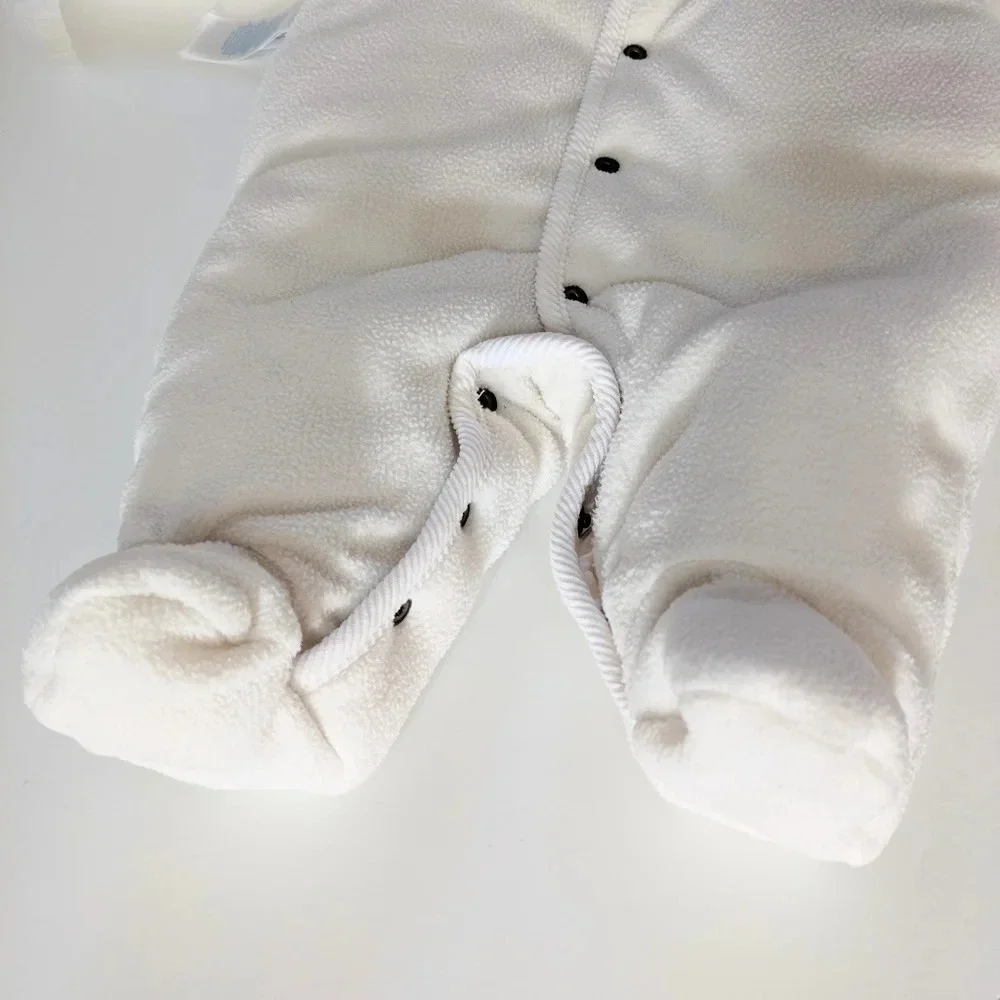 Ralph Lauren Cream Quilted Hooded Snowsuit
